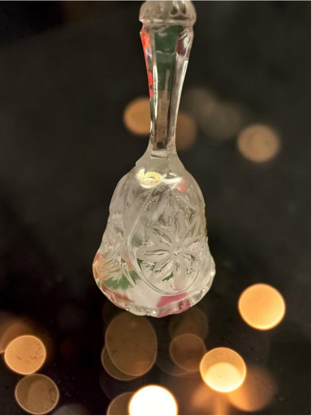 Vintage Kristal Zajecar Yugoslavia 24% Lead Crystal Etched Bell Original Label